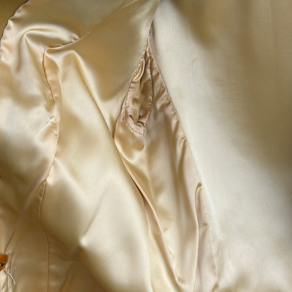 Vintage leather Yellow Coat - Picture 3 of 7